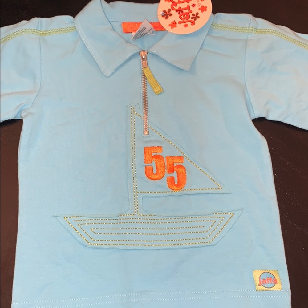 Boutique embroidered sailing polo 18 months NWT Boutique